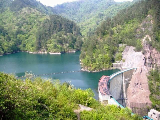 Lake Kawamata and Dam