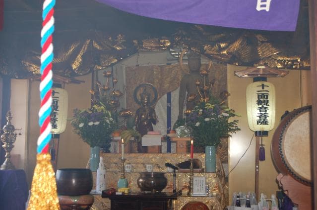 11-faced Kannon standing statue of Satani Kenshoji