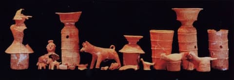 A number of excavated items