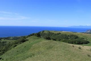 Suttsu Bay seen from the Isogai Plateau