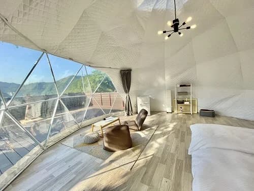 Inside the dome