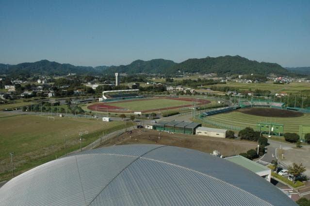 Full view of Kamogawa City Sports Facility