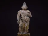 Wooden standing statue of Nikko Bosatsu