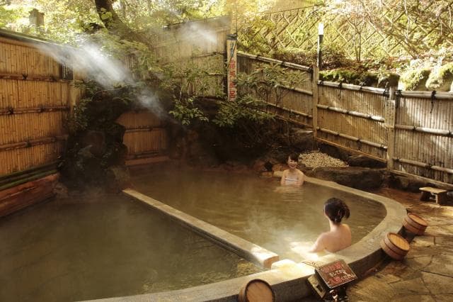 Ikaho Onsen, open-air bath