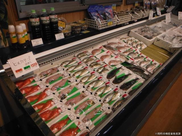 Fresh fish line up every day