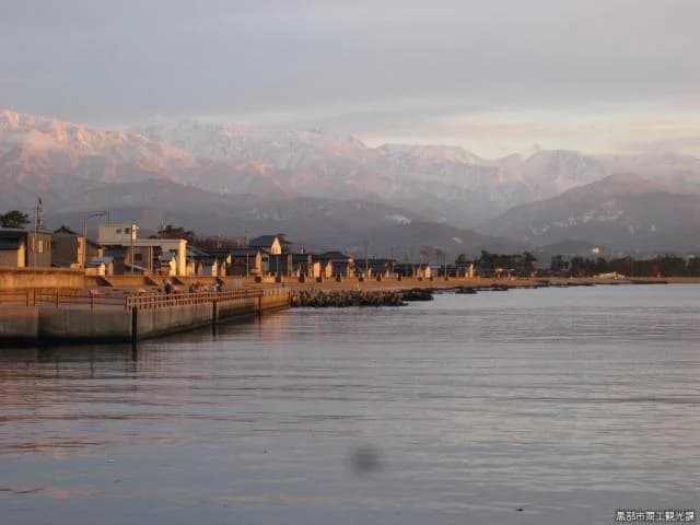 Sunset fabric shore