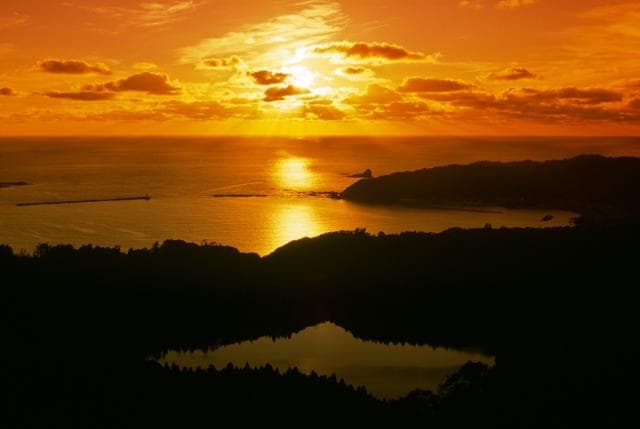 Ninomegata and Toga Bay, which can be seen from Hachibodai