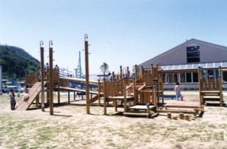 Roadside station Abucho little child open space