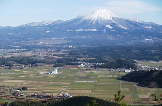 Oyama as seen from the observation deck