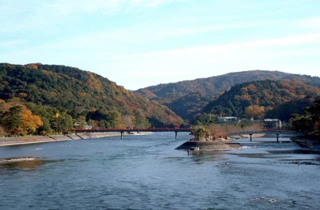 View Uji Park from Uji Bridge
