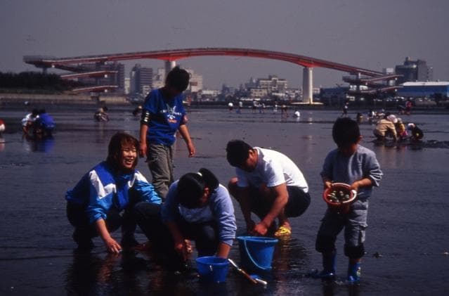 Clamming: Kisarazu Beach