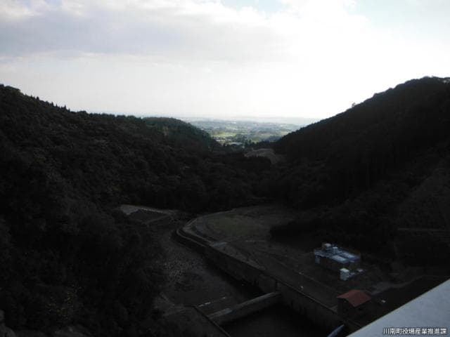 You can overlook the town of Kawaminami