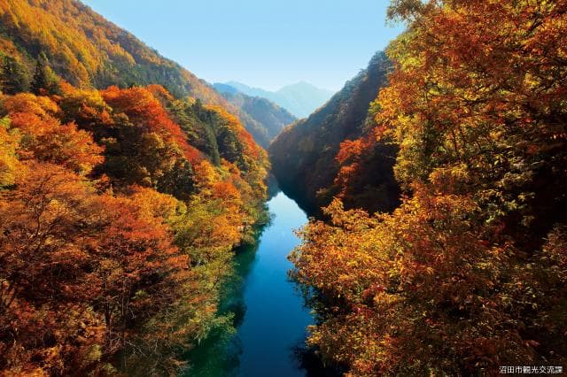 Oigami-onsen (the autumn leaves)