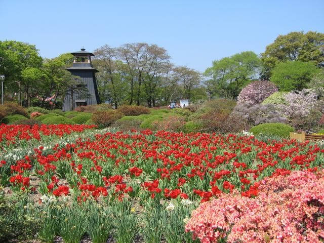 The bell tower of Numata Park
