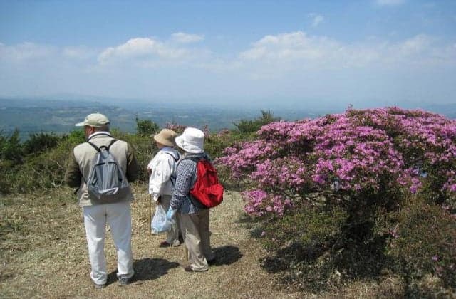 The summit of Mt. Kyozuka, Miyama Kirishima