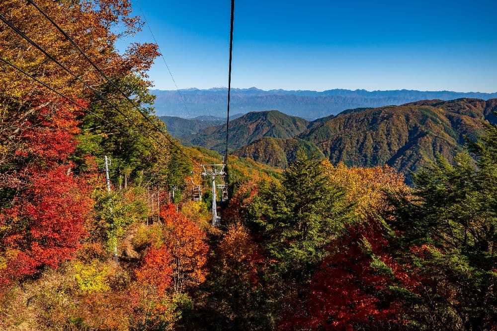 Fujimidai Kogen Ropeway Hevens The Autumn Leaves
