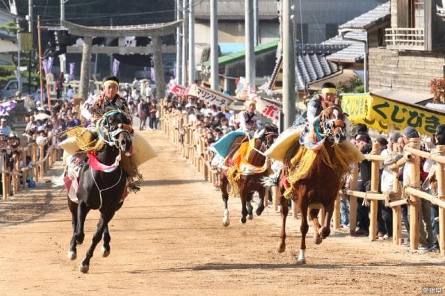 A horse running (Kikuma Festival)
