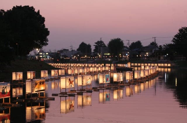 古利根川流灯まつり