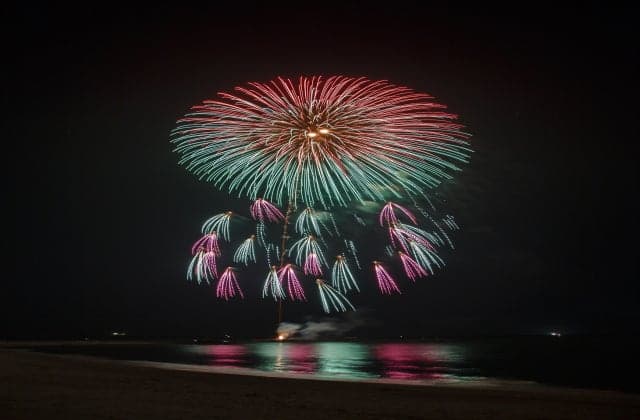 Seiro Summer Festival Marine Fireworks