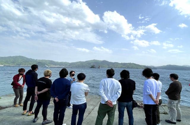 Earthquake guide of Otsuchi Yume Square