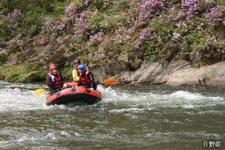 日野川下り（ラフティング）