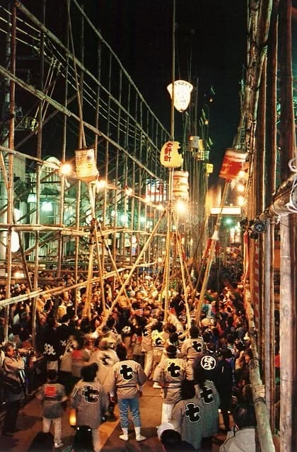 Furukawa Lantern Pole Momi Festival