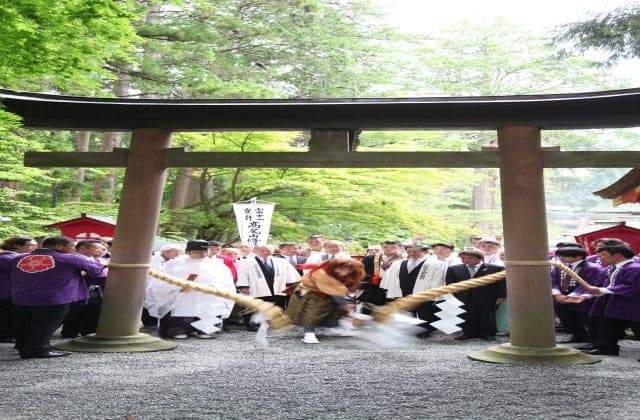 The eve of the opening of Mount Fuji