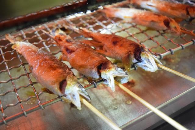 Sweetfish salt grilled