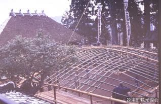 Tamine Kannon hut hanging