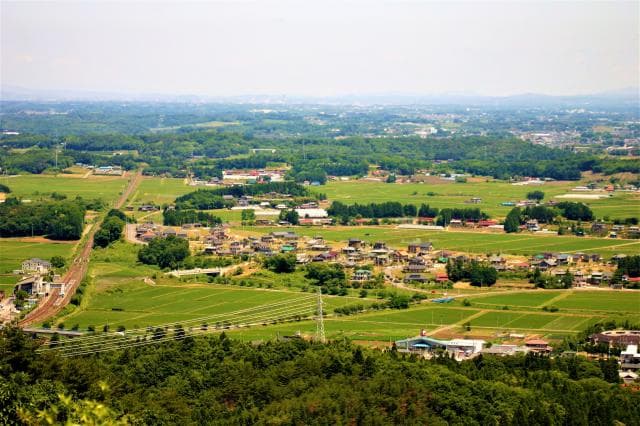 烏峠山頂から見た景色