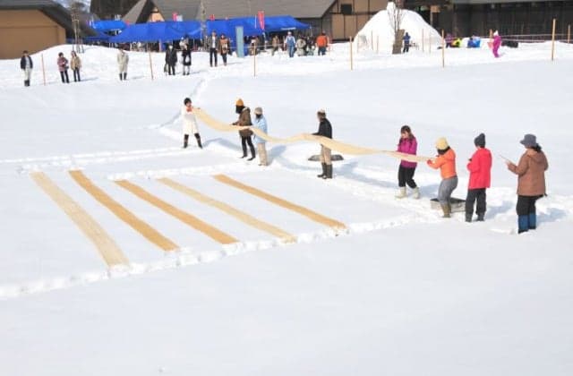 からむし　雪ざらし
