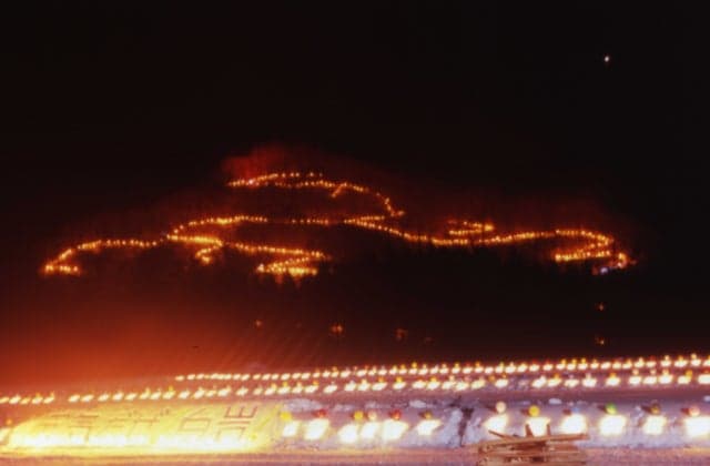 白岩城址燈火祭