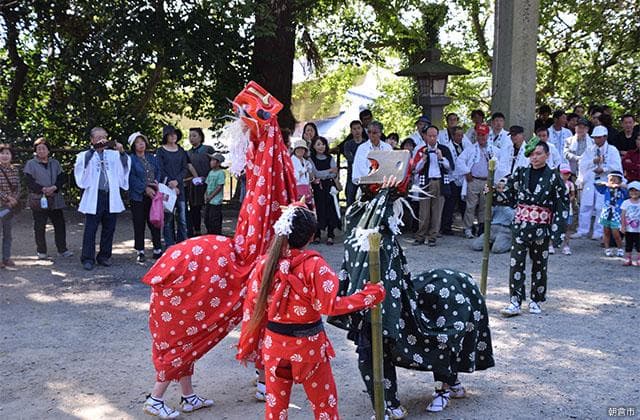 恵蘇宿区の獅子舞