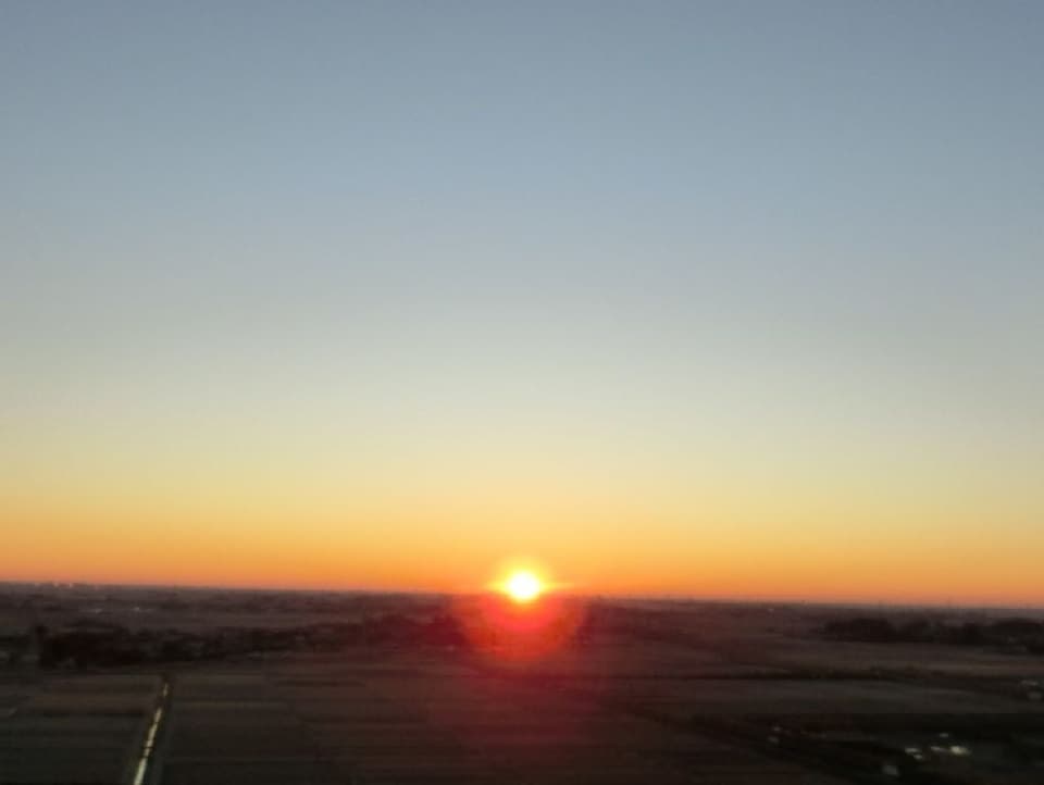 行田市　古代蓮会館展望室（タワー） 初日の出