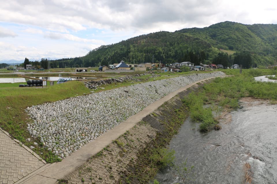 平山の締切堤防遺構