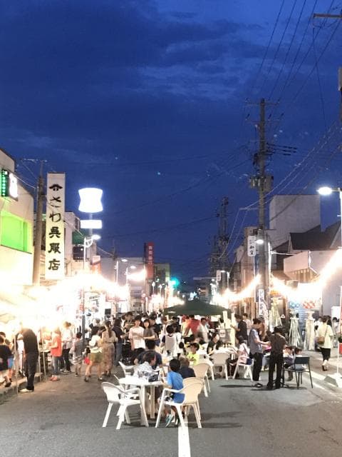 Bicuri night shop in Gonohe-cho, Aomori Prefecture