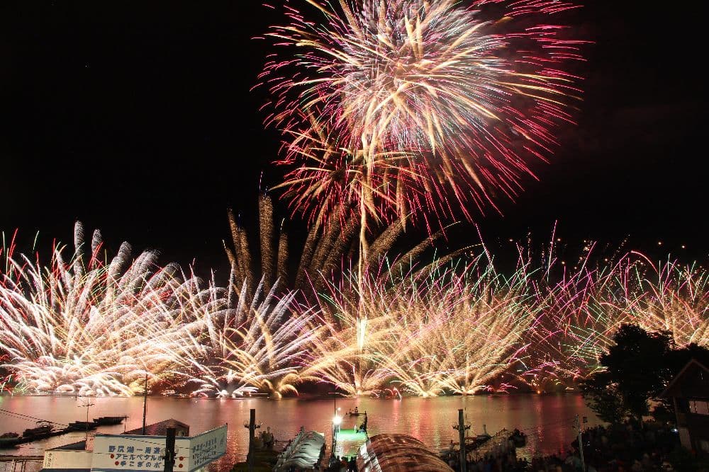 The 100th Lake Nojiri Fireworks Festival