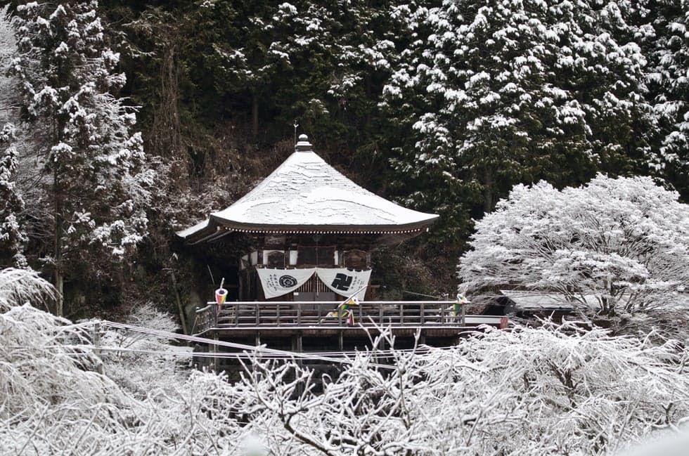 Iwade Kannon in winter