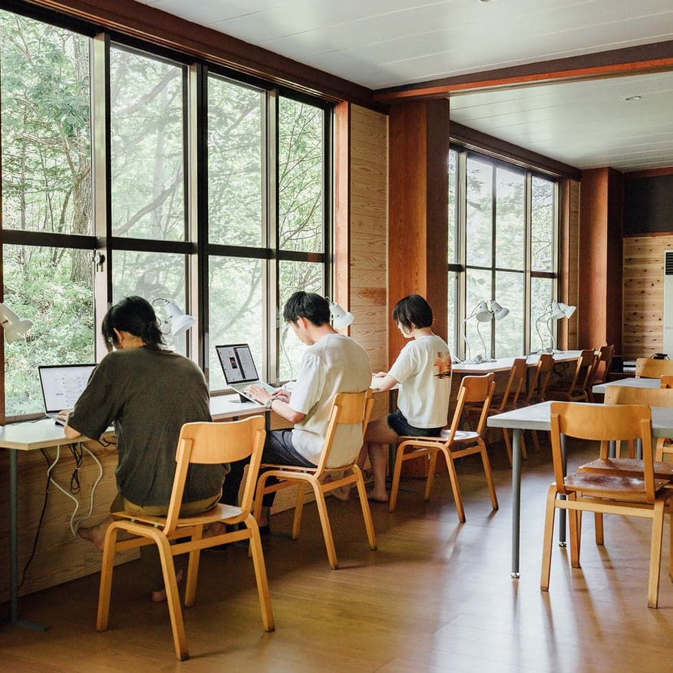 Hot spring inn guest house Raitori work room