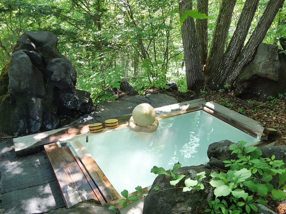 Hot spring inn guest house Raicho open-air bath