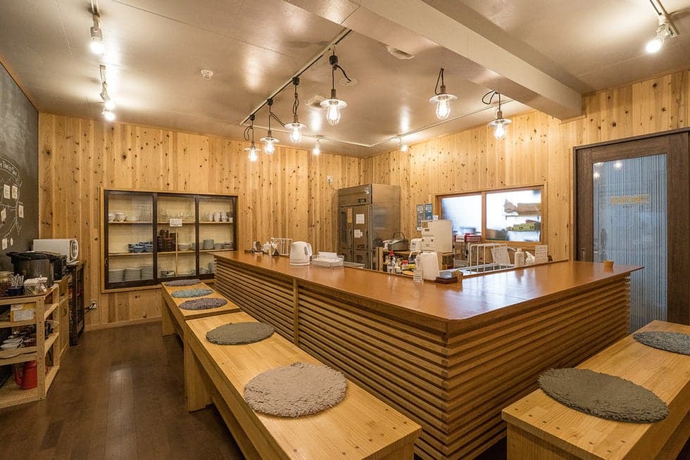 Hot spring inn guest house Raicho counter