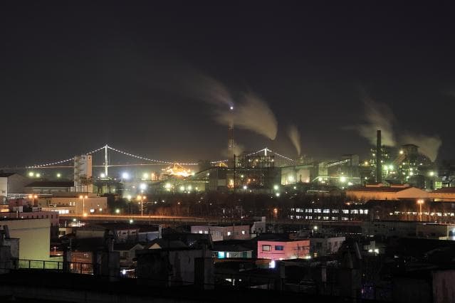 View from Shiomi Park Observation Deck (Muroran City, Hokkaido)