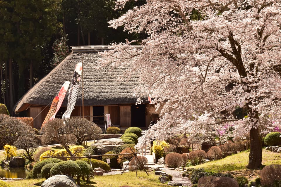 昔の紙漉き家屋