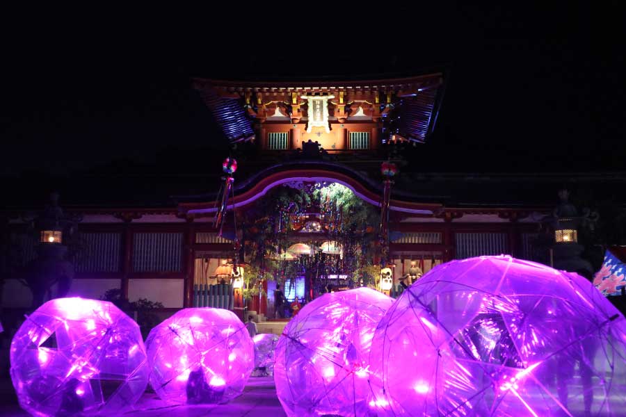 Hofu Tenman-gu Shrine Tanabata Festival Hikari no Saiba (Uratama Art)