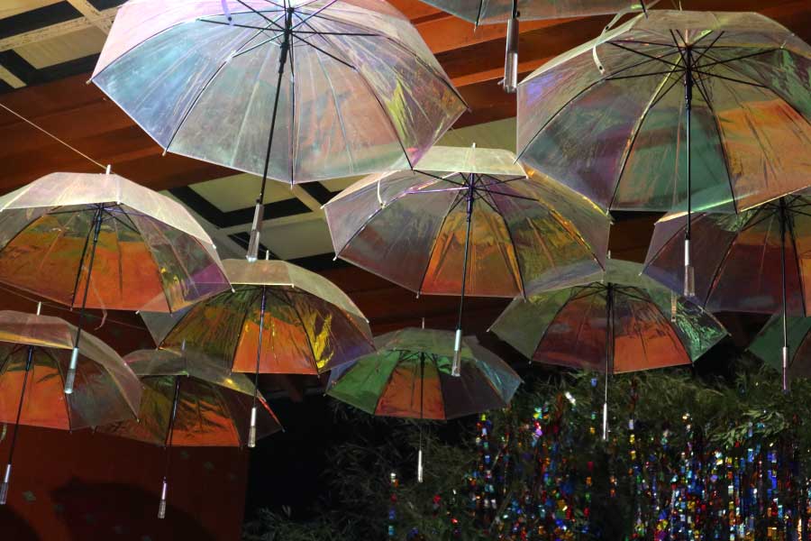 Hofu Tenman-gu Shrine Tanabata Festival Hikari no Saiba (Umbrella Sky)