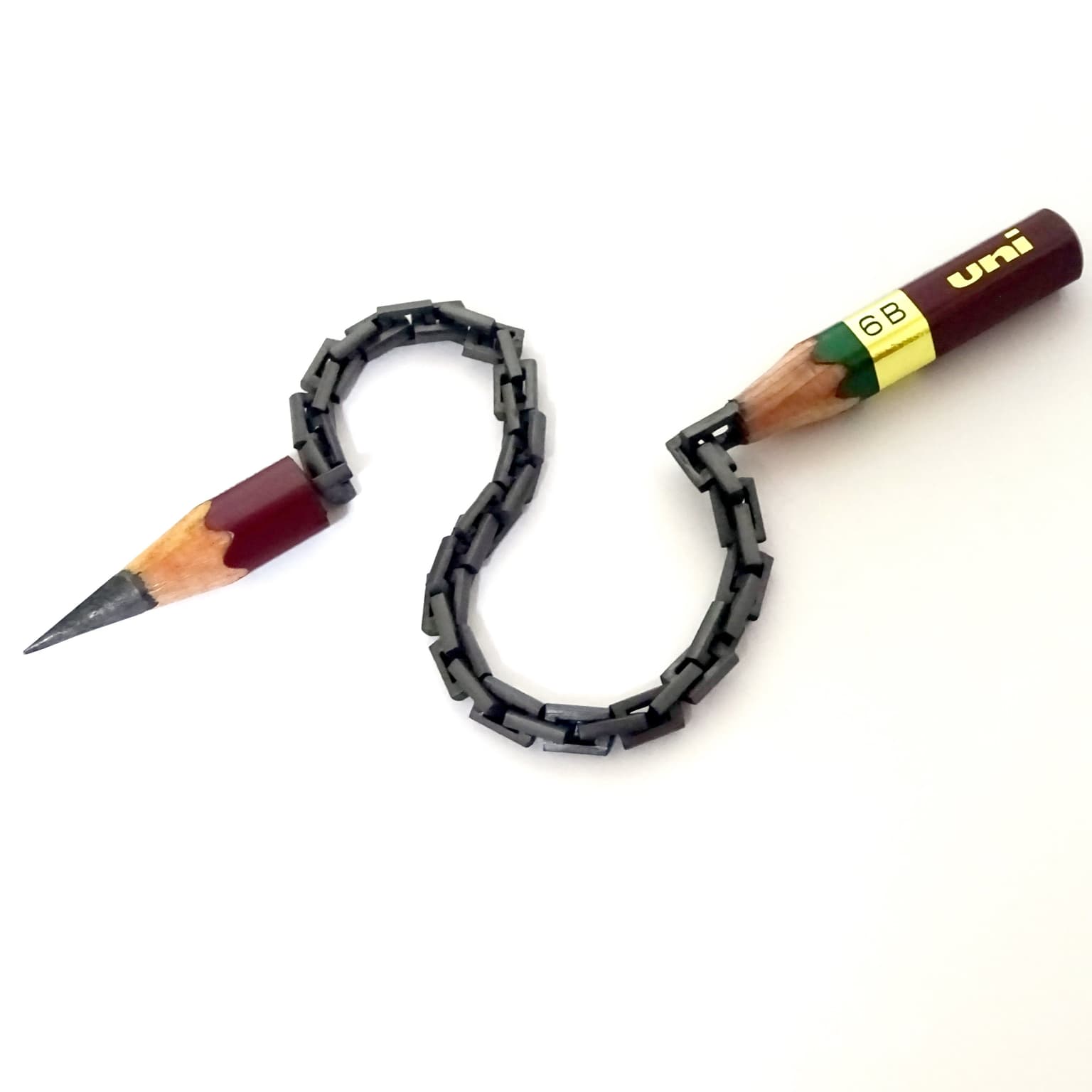 Pencil chain 40: "bend" the common sense of pencils