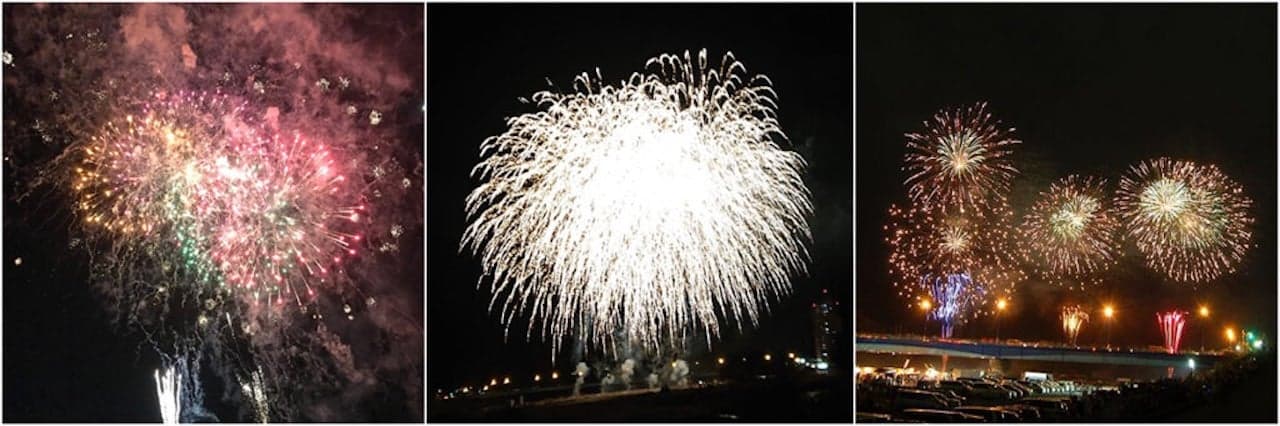 The 51st Sagamihara Noryo Fireworks Festival commemorating the 70th anniversary of the municipal organization