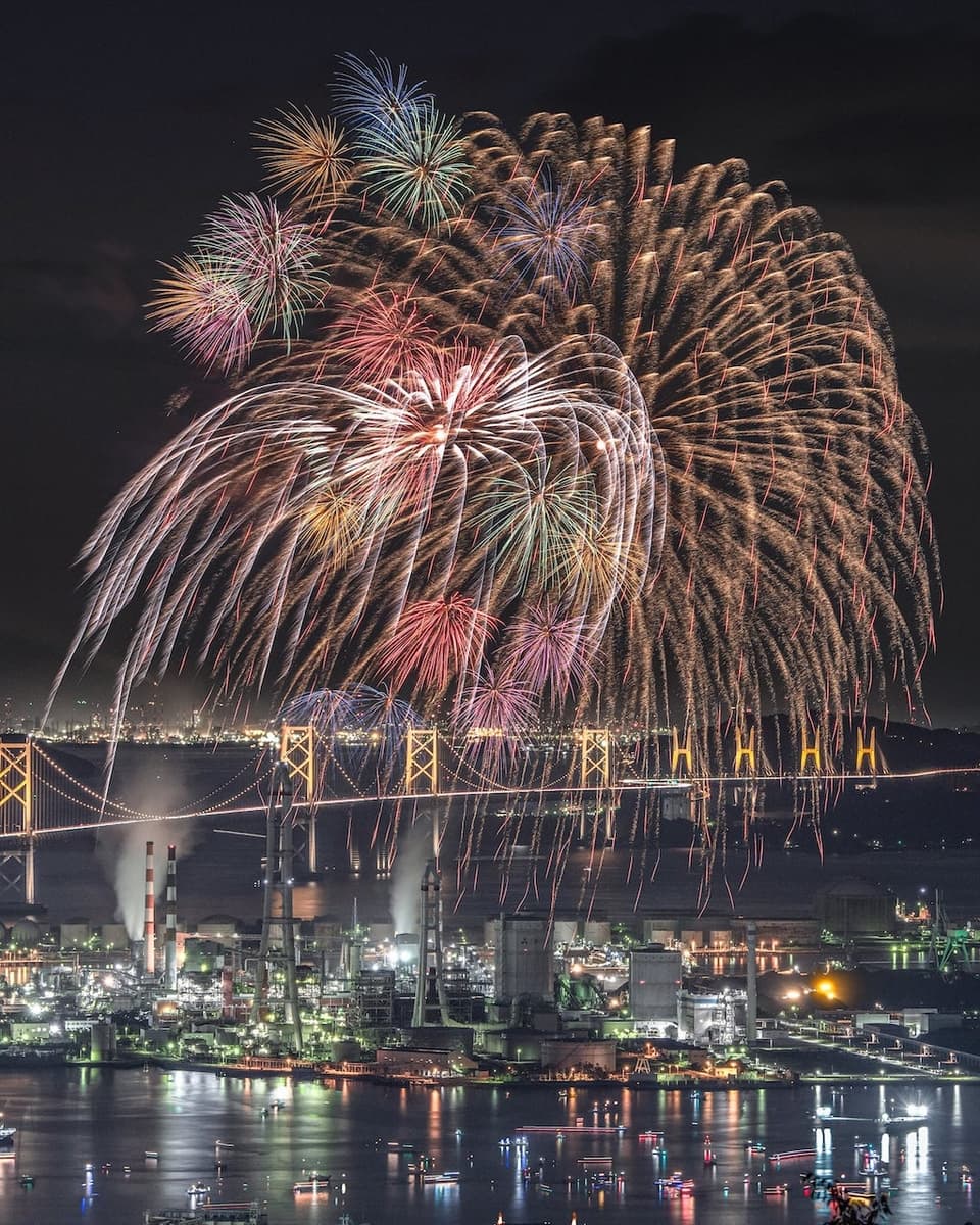 第59回さかいで大橋まつり海上花火大会