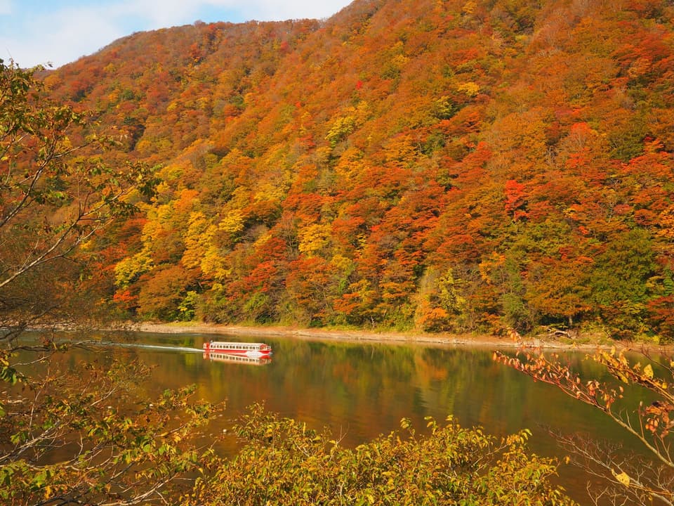最上峡の紅葉