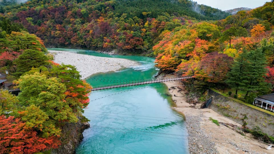 Autumn leaves of Arakawakyo Momiji Line